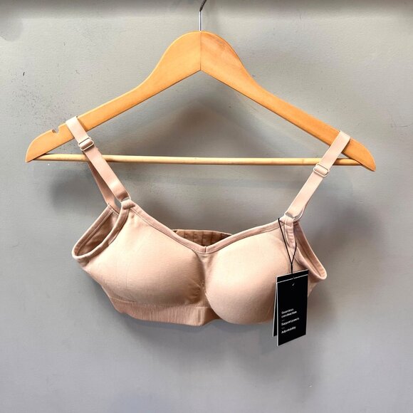 Knix Seamless Everyday Support Bra S++ Beige Adjustable Straps - Picture 1 of 5